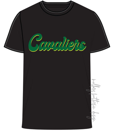 MPD Black Sequin Cavaliers Tee